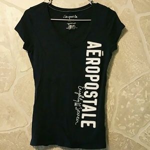 Aeropostale V Neck Graphic Tee